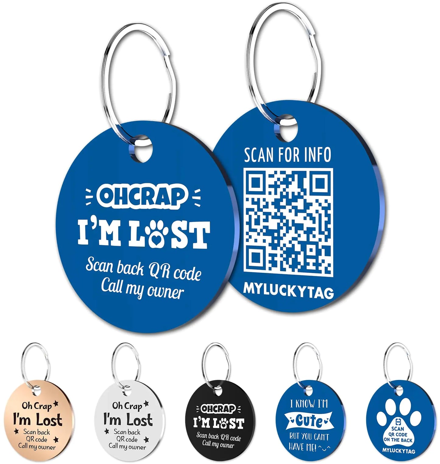Pet ID tag for dogs and cats